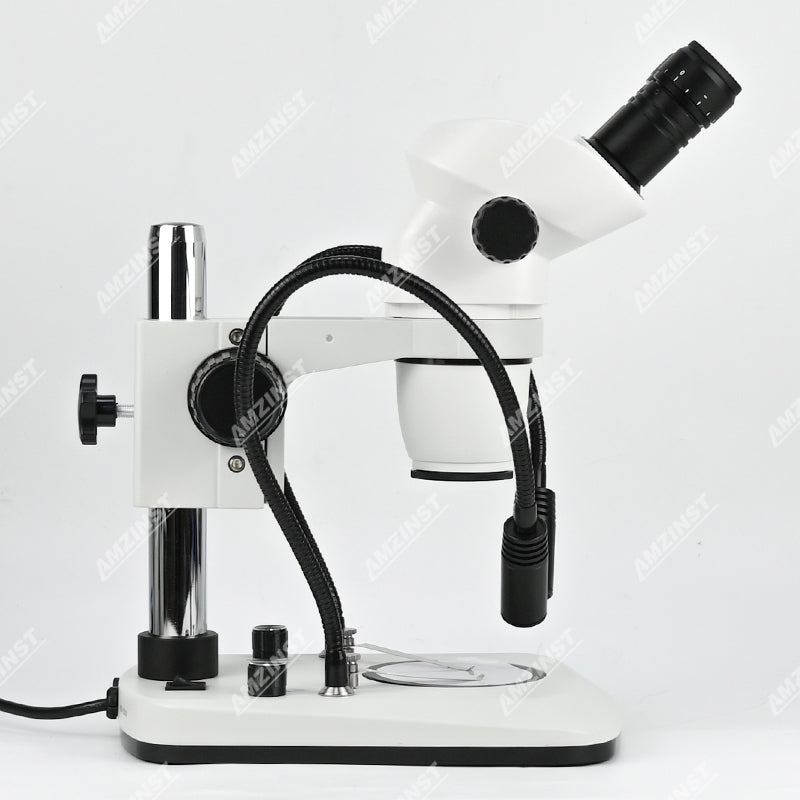 ZM6745B-D9 Стереомикроскоп с увеличением 0,67X-4,5X и двойным осветителем ZM6745B-D9 Стереомикроскоп с увеличением 0,67X-4,5X и двойным осветителем