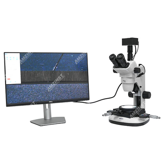 ZM6745T-D3D 0.67X-4.5X Trinocular Stereo Microscope With 4K Camera 8MP