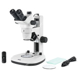 Тринокулярный стереомикроскоп ZM6745T-D3 с увеличением 0,67–4,5X Тринокулярный стереомикроскоп ZM6745T-D3 с увеличением 0,67–4,5X