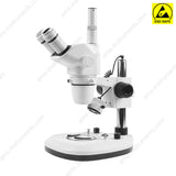 ZM6745T-D4ESD 0.67-4.5X Zoom Trinocular ESD Safe Stereo Microscope ZM6745T-D4ESD 0.67-4.5X Zoom Trinocular ESD Safe Stereo Microscope