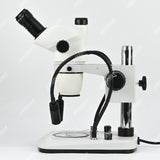 ZM6745T-D9 стереомикроскоп с увеличением 0,67X-4,5X и двойным осветителем ZM6745T-D9 стереомикроскоп с увеличением 0,67X-4,5X и двойным осветителем