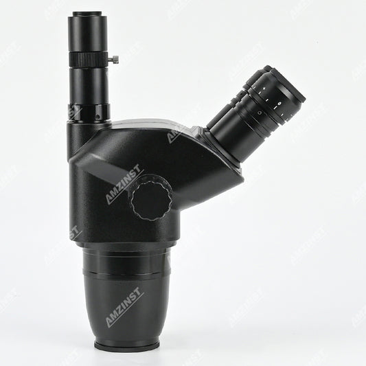ZM-6745THR 6.7x-45x Simul-Focal Trinocular Stereo Zoom Black Microscope Body