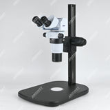 ZM850-M3R500 Ergonomic Tilting Binocular Zoom Stereo Microscope with Heavy Base Microscope Track Stand ZM850-M3R500 Ergonomic Tilting Binocular Zoom Stereo Microscope with Heavy Base Microscope Track Stand