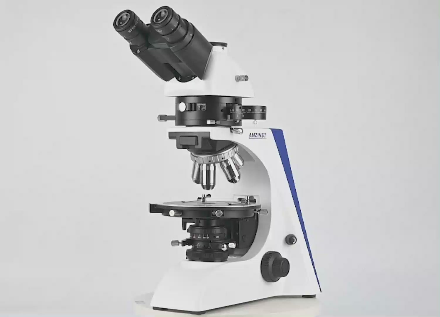 Тринокулярный поляризационный микроскоп APM-30T с проходящим освещением Тринокулярный поляризационный микроскоп APM-30T с проходящим освещением