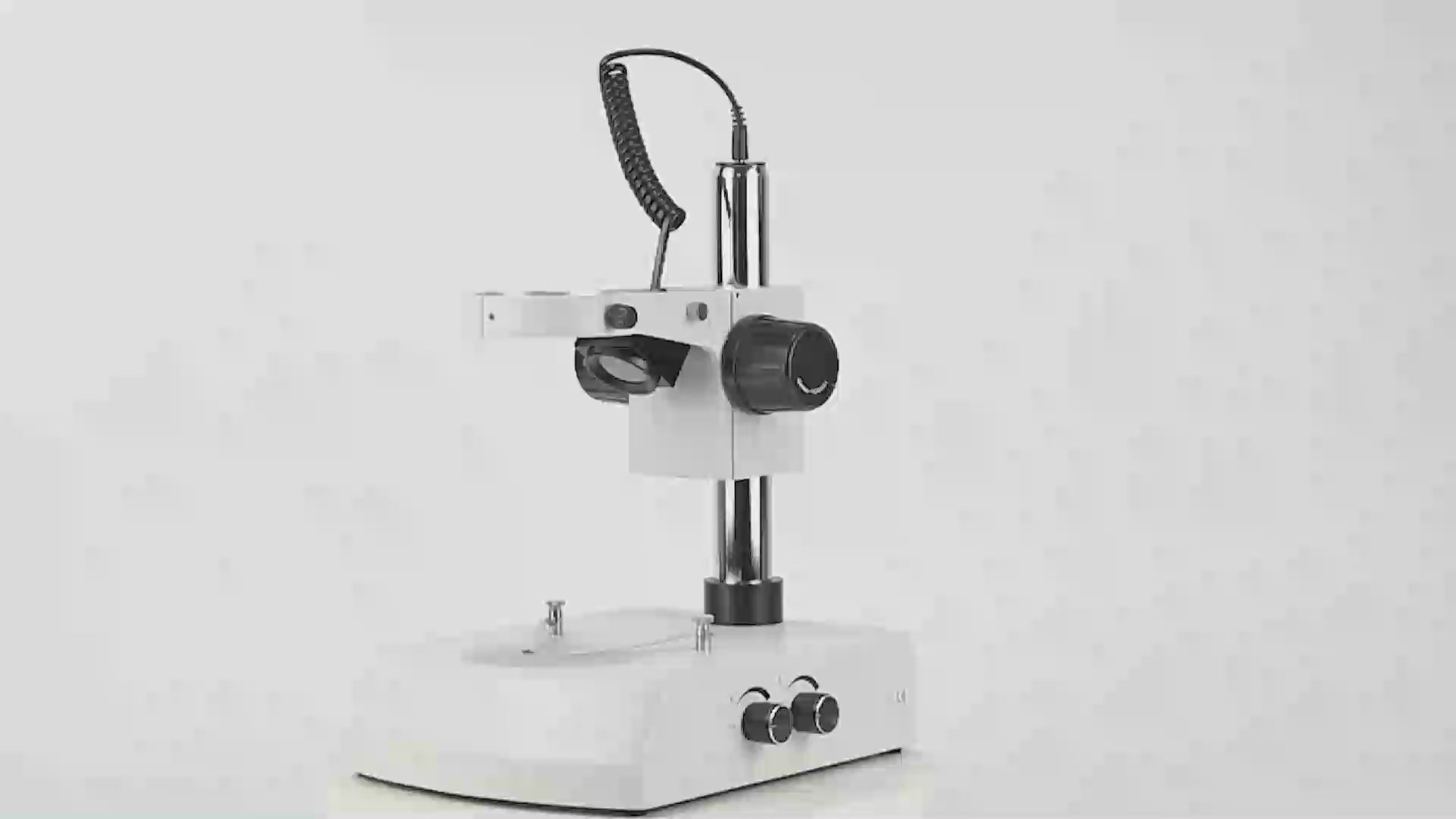 D2 Microscope Post Stand with 76mm Coarse Focus and Top and Bottom LED Light (Dimmable) D2 Microscope Post Stand with 76mm Coarse Focus and Top and Bottom LED Light (Dimmable)