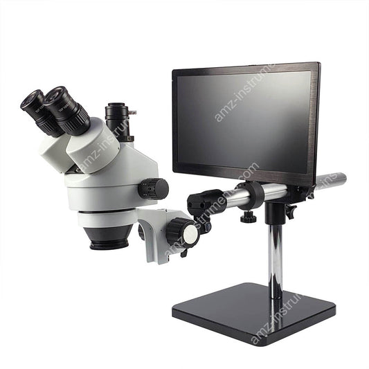 ZM-2TP1713LCD 0.7-4.5x Trinocular Stereo Microscope with 13.3 inch LCD Screen