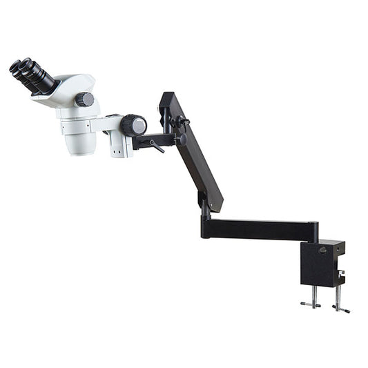 ZMG-3BP7 0.67x-4.5x Greenough Binocular Stereo Microscope With T-P7 C-Clamp Articulating Stand