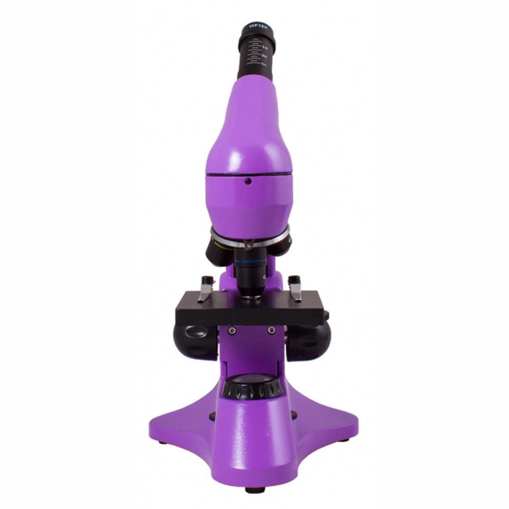 NK-T15C 40x-640x фиолетовый студенческий монокулярный микроскоп с верхней и нижней светодиодной подсветкой NK-T15C 40x-640x фиолетовый студенческий монокулярный микроскоп с верхней и нижней светодиодной подсветкой