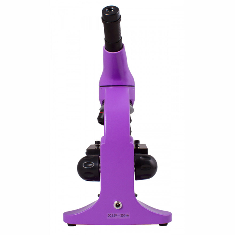 NK-T15C 40x-640x фиолетовый студенческий монокулярный микроскоп с верхней и нижней светодиодной подсветкой NK-T15C 40x-640x фиолетовый студенческий монокулярный микроскоп с верхней и нижней светодиодной подсветкой