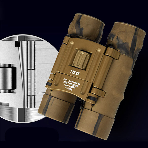 Мини-бинокль MN-AE12 12×25 с металлическим корпусом Мини-бинокль MN-AE12 12×25 с металлическим корпусом