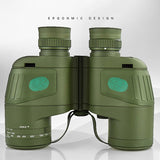 WL-P03M Водонепроницаемый бинокль 10×50 Бинокль с компасом, измерением расстояния, заполненный азотом, водонепроницаемый WL-P03M Водонепроницаемый бинокль 10×50 Бинокль с компасом, измерением расстояния, заполненный азотом, водонепроницаемый