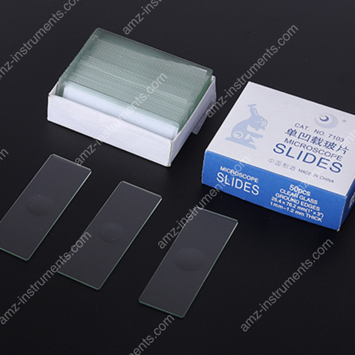 BP-7103 Single-Concav-Hohlraum-Mikroskop-Objektträger mit einer Grundkante BP-7103 Single-Concav-Hohlraum-Mikroskop-Objektträger mit einer Grundkante