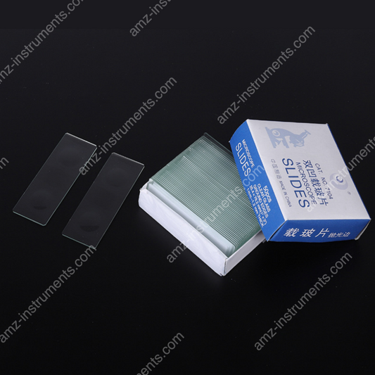 BP-7104 Doppelkonkaven Hohlraum-Mikroskop-Objektträger mit einer Grundkante