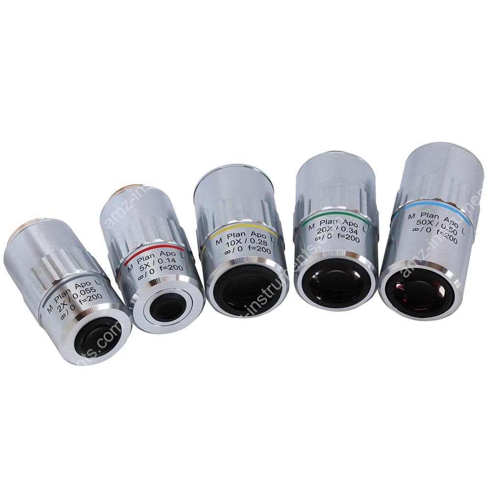 ME-200APO Series ULWD Semi-APO Infinity Plan Achromatic Metallographic Objective 200 мм 2X/ 5X/ 10X/ 20X/ 50X/ 100X ME-200APO Series ULWD Semi-APO Infinity Plan Achromatic Metallographic Objective 200 мм 2X/ 5X/ 10X/ 20X/ 50X/ 100X