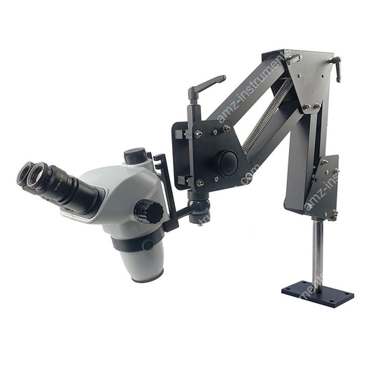 ASZBR-6745T Zoom 0.67-4.5x Trinocular Jewelry Microscope With Acrobat Stand