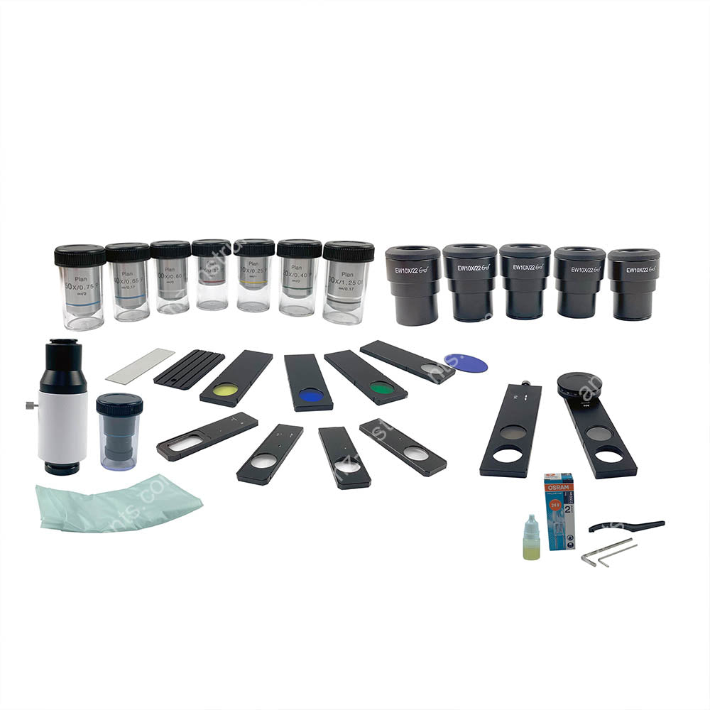 Тринокулярный поляризационный микроскоп APM-50RFT с пропускающим и отражающим освещением Тринокулярный поляризационный микроскоп APM-50RFT с пропускающим и отражающим освещением