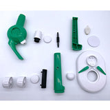 AST-BW Neues Design 15x Mikroskop DIY-Kit mit grün-weißer Farbe AST-BW Neues Design 15x Mikroskop DIY-Kit mit grün-weißer Farbe