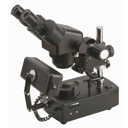 ASZ-ZB5 Zoom 10X-40X Diamond/Jewelry Microscope with Darkfield Attachment