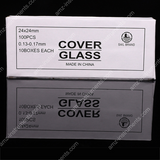 BP-D24 100 шт. предварительно очищенных предметных стекол для микроскопа, покровные стекла 24 мм x 24 мм, квадратные BP-D24 100 шт. предварительно очищенных предметных стекол для микроскопа, покровные стекла 24 мм x 24 мм, квадратные