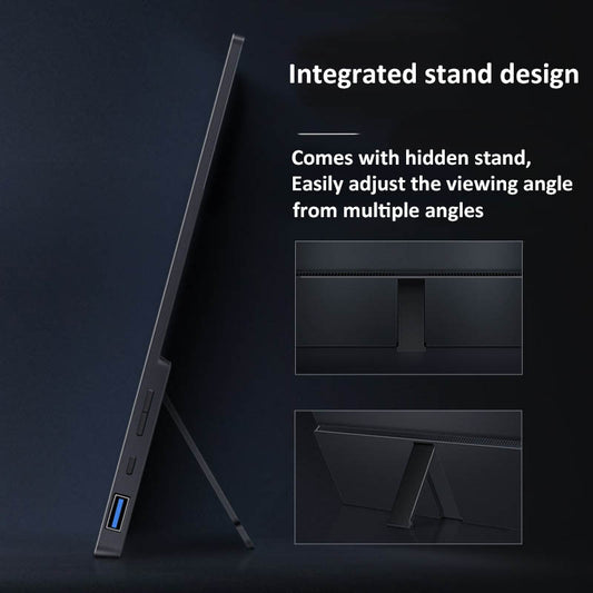 LCD-1560TU 1080p 15,6 Zoll LCD-Touchscreen mit HDMI, USB, Typ C-Port