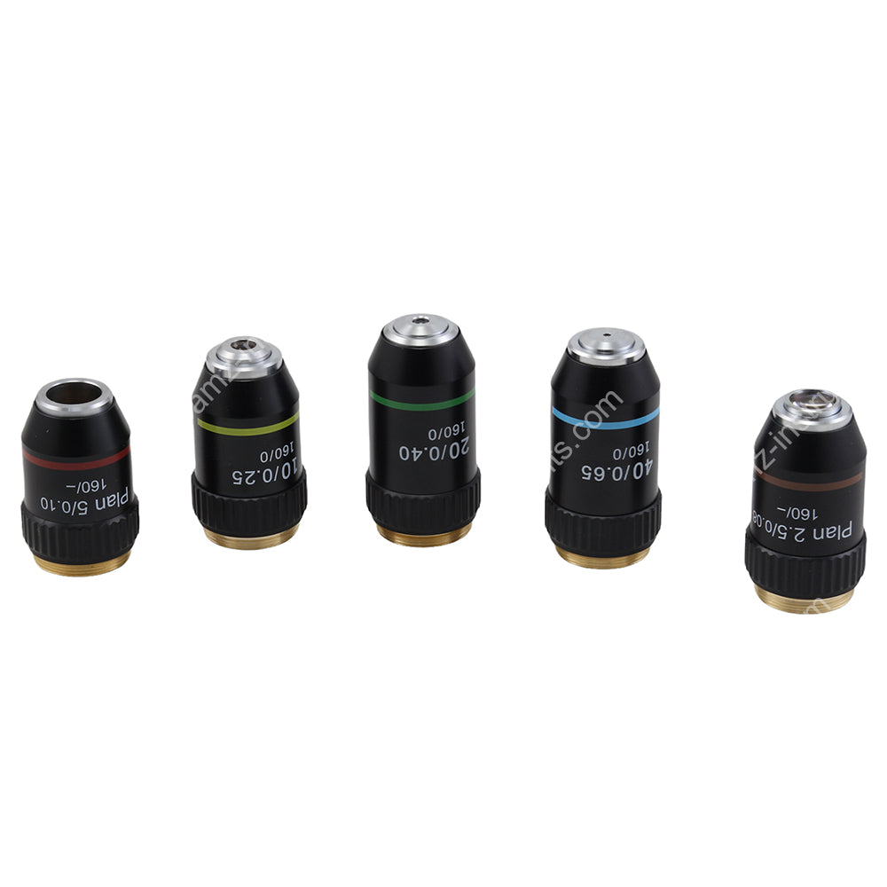 План-ахроматический металлографический объектив серии ME-195 Finity 195 мм 2.5X/ 5X/ 10X/ 20X/ 40X/ L40X  План-ахроматический металлографический объектив серии ME-195 Finity 195 мм 2.5X/ 5X/ 10X/ 20X/ 40X/ L40X