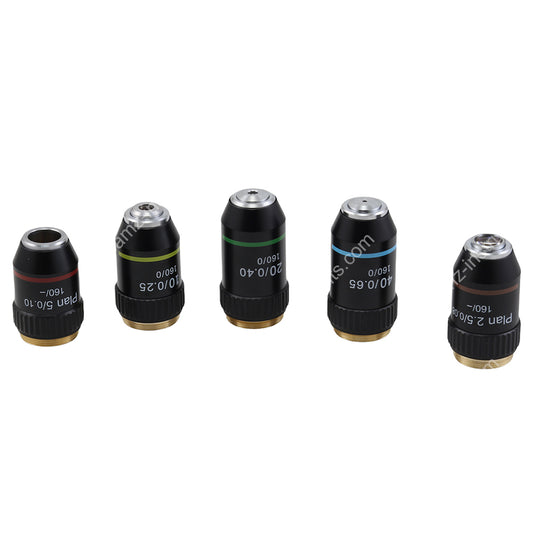 План-ахроматический металлографический объектив серии ME-195 Finity 195 мм 2.5X/ 5X/ 10X/ 20X/ 40X/ L40X