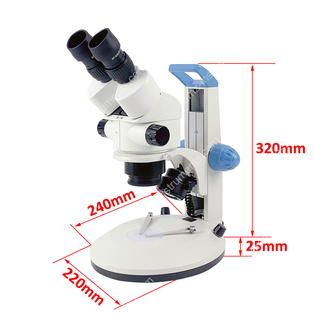 Бинокулярный стереомикроскоп ZM0745B-D12 с увеличением 0,7X-4,5X и ручкой для переноски Бинокулярный стереомикроскоп ZM0745B-D12 с увеличением 0,7X-4,5X и ручкой для переноски
