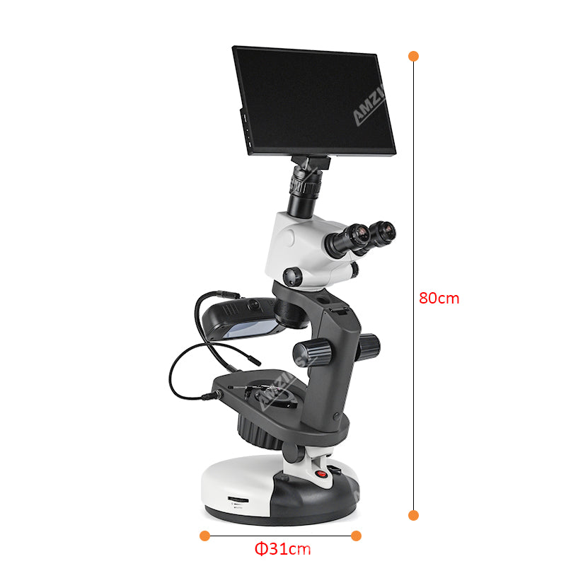 ASZ-ZT9LCD4K Trinocular Jewelry Gemologica Microscope With 4K Camera