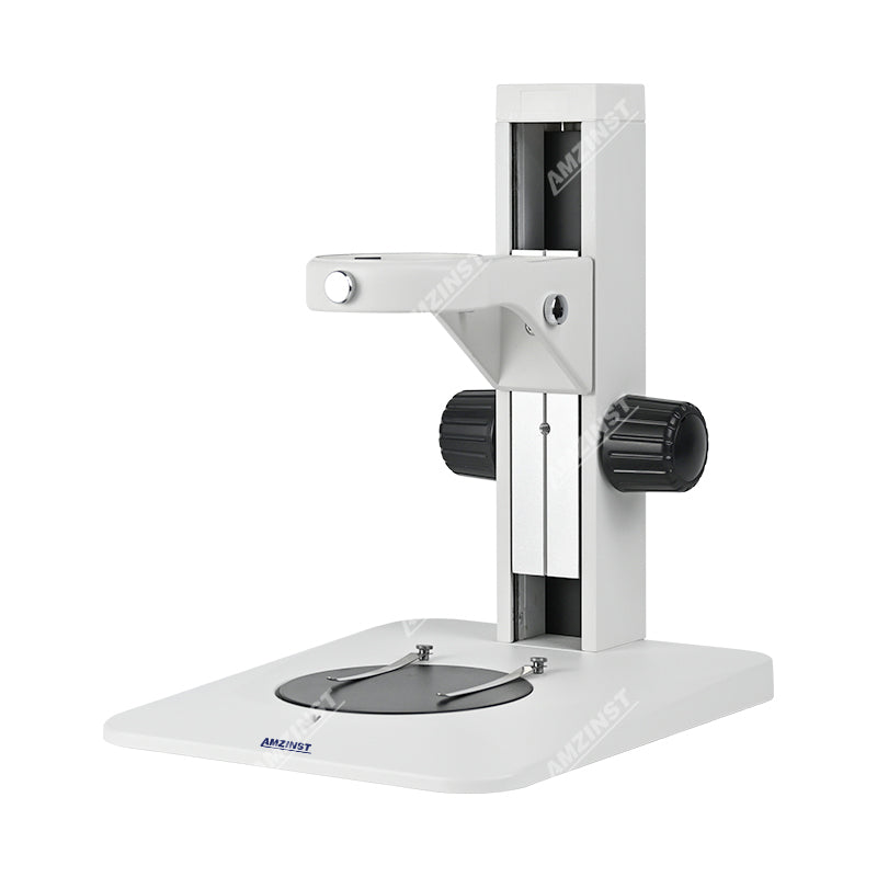 R1 Microscope Track Stand with Rectangle Base, 76mm Coarse Focus