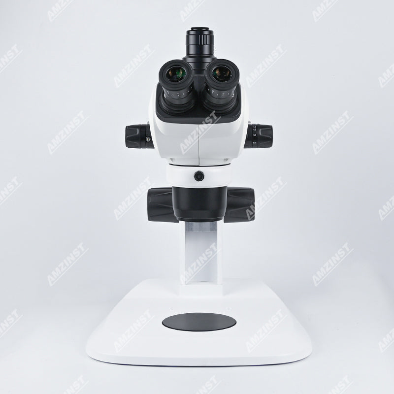 ZM6553T-E1 0.65X-5.3X Greenough Trinocular Stereo Microscope