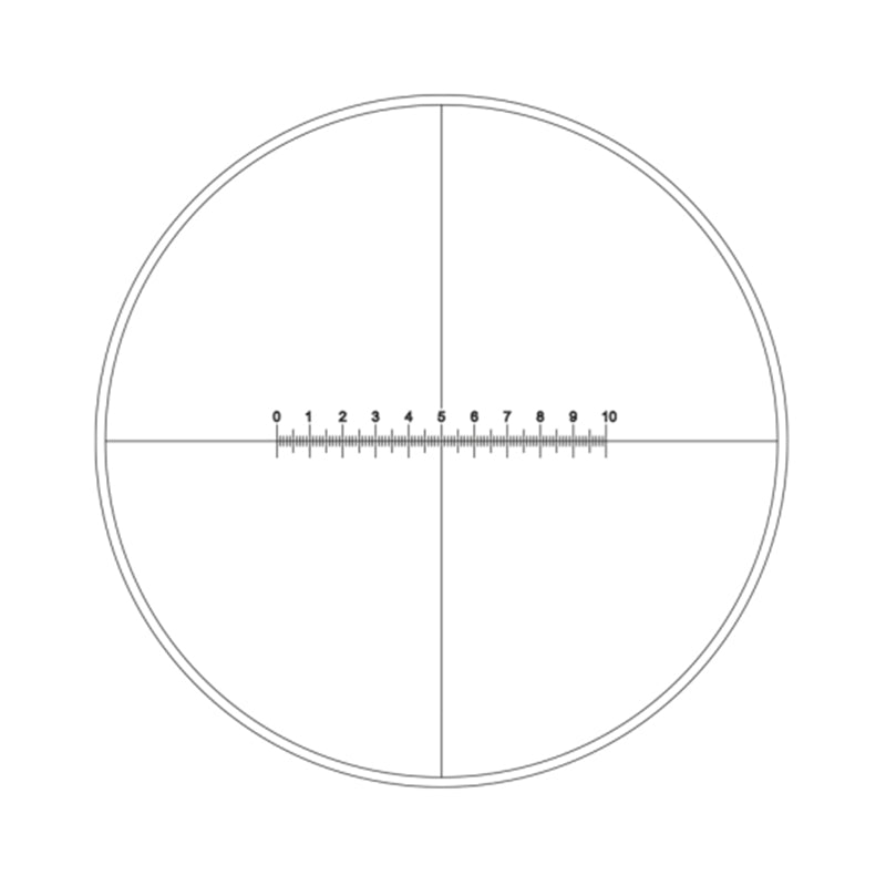 ER-MC1001 Series Reticle With 100 Divisions In 10mm And Crosshair