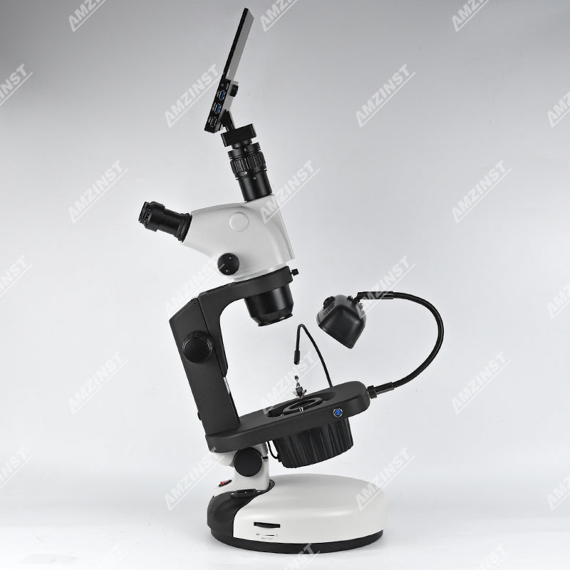 ASZ-ZT9LCD4K Trinocular Jewelry Gemologica Microscope With 4K Camera
