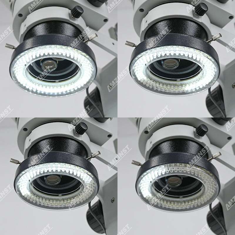 ZM-2TP2CL 7X-45X Boom stand stereo microscope with 5.1MP microscope camera 144 LED light