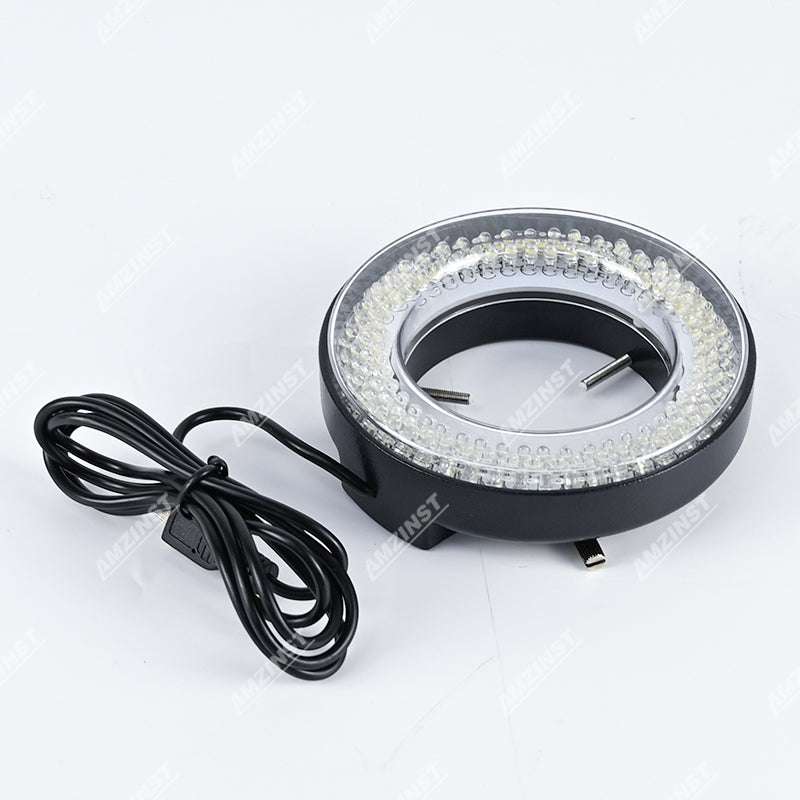 LED-144TL Direction-Adjustable Microscope Ring Light with Adapter for Stereo Microscopes