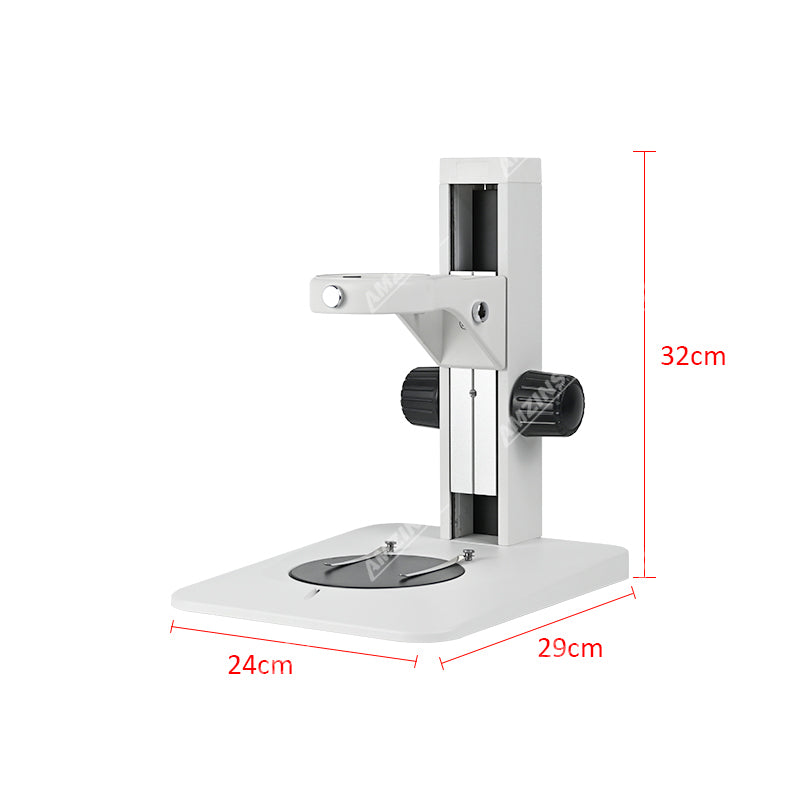 R1 Microscope Track Stand with Rectangle Base, 76mm Coarse Focus