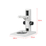 R1 Microscope Track Stand with Rectangle Base, 76mm Coarse Focus