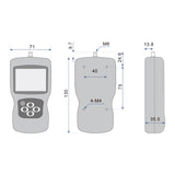 EFGE -Serie Ergonomische Hand gehaltene digitale Push -Pull -Kraftanzeige mit ± 0,3%Genauigkeit