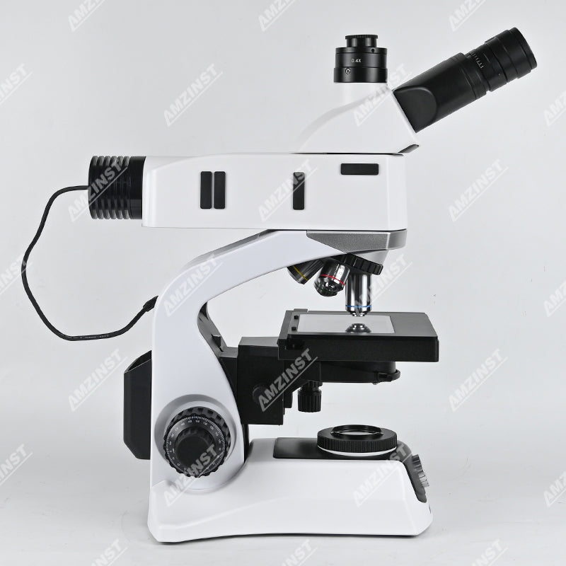 Тринокулярный металлургический микроскоп AJX-270RT со светодиодом 5 Вт проходящего и отраженного света