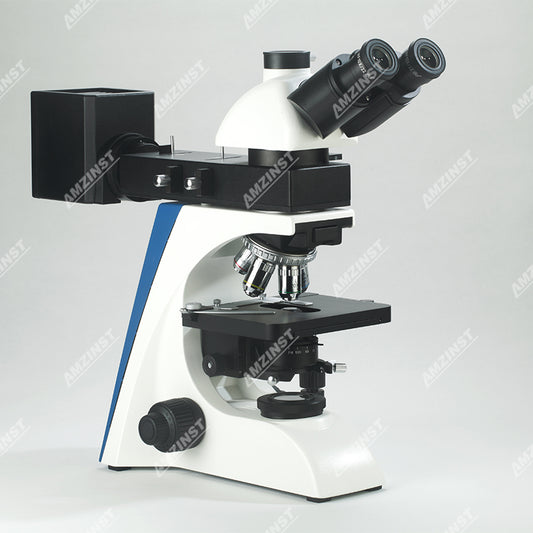 AJX-310MRTBD Bright & Dark Metallurgical Microscope With 12V/50W Halogen Reflecting & 5W LED Transmitting Illumination