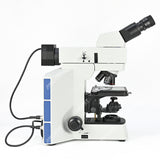 Microscopio metalúrgico binocular AJX-40MB con luz de transmisión y reflejo