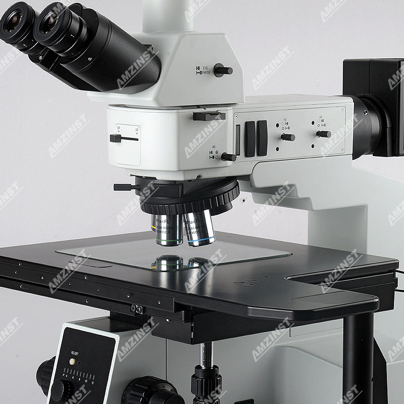 Inspección de obleas AJX-8R Microscopio metalográfico de campo brillante/oscuro