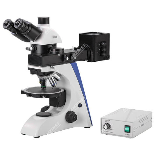 Microscopio polarizador trinocular APM-30TR con iluminación reflejada