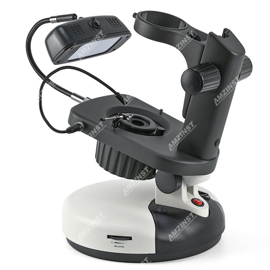 ASZ-ZB4-BP Professional Gem Microscope Stand 0-38° angle tilt adjustment