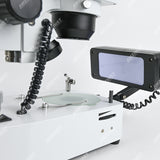 ASZ-ZT5W Zoom 10X-40X White Trinocular Diamond/Jewelry Microscope with Darkfield Attachment