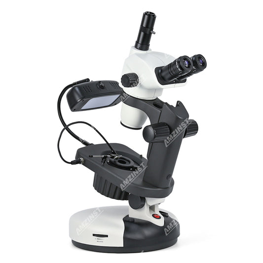 ASZ-ZT7 Zoom 6.7-45x Trinocular Professional Jewelry Gemological Microscope