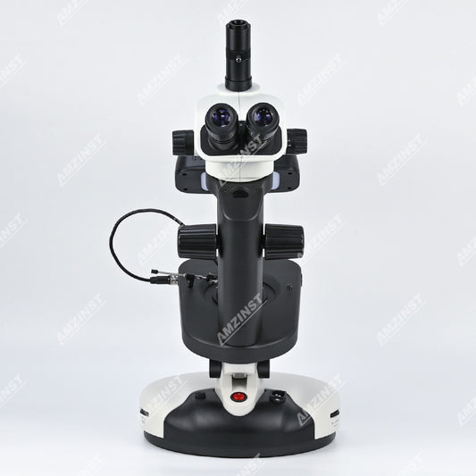 ASZ-ZT7 Zoom 6.7-45x Trinocular Professional Jewelry Gemological Microscope