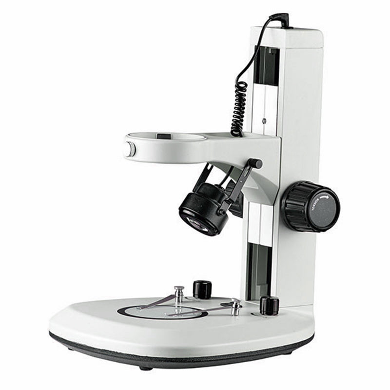 D3 Microscope Track Stand, 76mm Coarse Focus, top and Bottom LED Light (Dimmable)