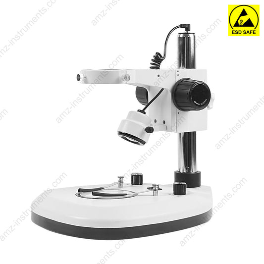 D4ESD Microscope Post Stand ESD Safe, 76mm Coarse Focus, Top And Bottom LED Light (Dimmable)