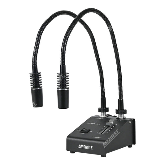 Fuente de luz para microscopio de cuello de cisne doble DF-LEDR