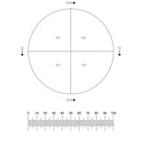 ER-57 Eyepiece Reticle for analysis in pharmaceutical Applications PSA Pattern